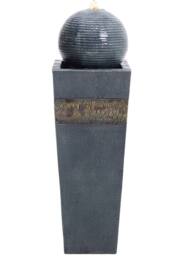 H&O Direct Electric Garden Water Feature Statue Trapezoid Water Fountain in Natural - thumbnail 3