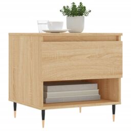 Berkfield Home Coffee Tables 2 pcs Sonoma Oak 50x46x50 cm Engineered Wood in Brown - Size: 50 x 46 x 50 cm - thumbnail 3