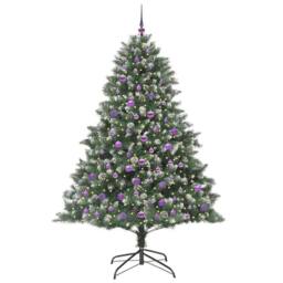 Berkfield Home Modern Artificial Christmas Tree with Stand Green 140 x 140 x 210 cm