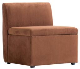 Nordlys Sofa with Terracotta Fabric in Red