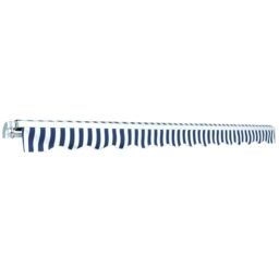 Berkfield Home Folding Awning Manual Operated 450 cm Blue/White in Blue - thumbnail 3