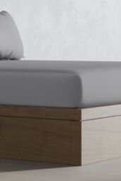 Panda London 100% Bamboo Bedding Fitted Sheet in Mid Grey - Size: Single - thumbnail 2