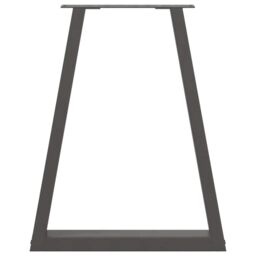 Berkfield Home Coffee Table Legs V-Shape 2 pcs Anthracite 50x(72-73) cm Steel in Black - thumbnail 5