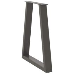 Berkfield Home Coffee Table Legs V-Shape 2 pcs Anthracite 50x(72-73) cm Steel in Black - thumbnail 4