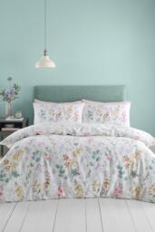 'Emilia Floral' Reversible Duvet Cover Set