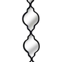 Lemon Pavilion Furniture and Decor Quarterfoil Decorative Hanging Mirror - Metal - L1xW16xH132 cm - Black - thumbnail 2