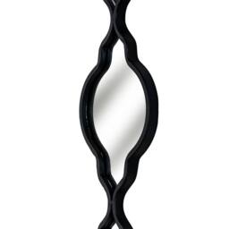 Lemon Pavilion Furniture and Decor Quarterfoil Decorative Hanging Mirror - Metal - L1xW16xH132 cm - Black - thumbnail 3