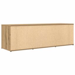 Berkfield Home TV Cabinet Artisan Oak 120x34x37 cm Engineered Wood in Brown - Size: 120 x 34 x 37 cm - thumbnail 6