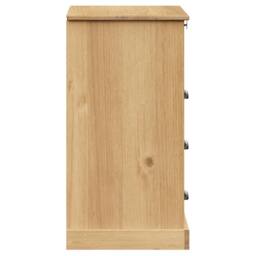 Berkfield Home Beautiful Chest of Drawers VIGO 80x40x76 cm Solid Wood Pine in Brown - Size: 80 x 40 x 76 cm - thumbnail 6