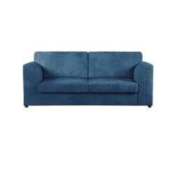Furniture 786 Hannah Jumbo Cord Full Back 3 Seater Sofa in Mid Blue - thumbnail 1