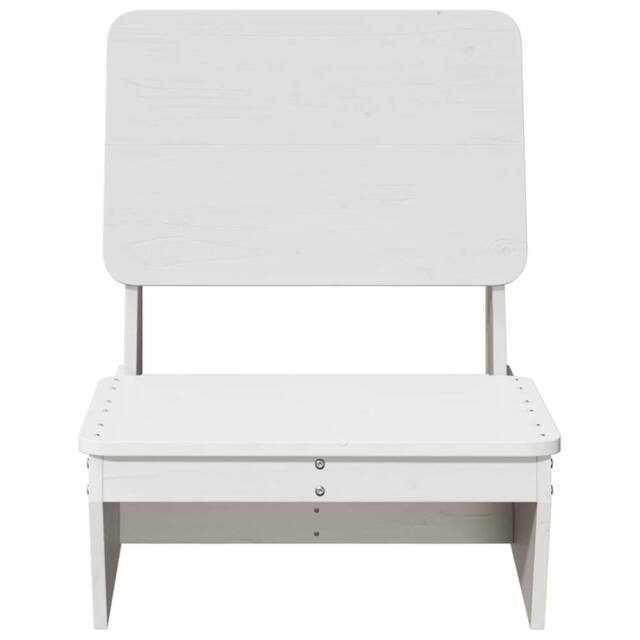 Berkfield Home Beautiful Garden Chair White 60x64x70.5 cm Solid Wood Pine - image 1