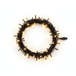 Pegdev LED String Lights Warm White Black Rubber IP65 Outdoor Indoor 10m - thumbnail 1
