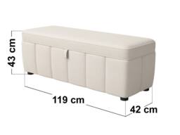Solace+Co Emilie Blanket Box in Cream - thumbnail 6