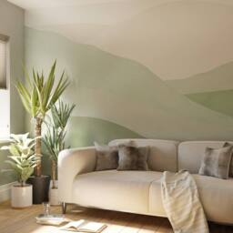 Superfresco Easy Beyond the Horizon Duck Egg Print To Order 3m x 2.8m Mural in Blue - thumbnail 1