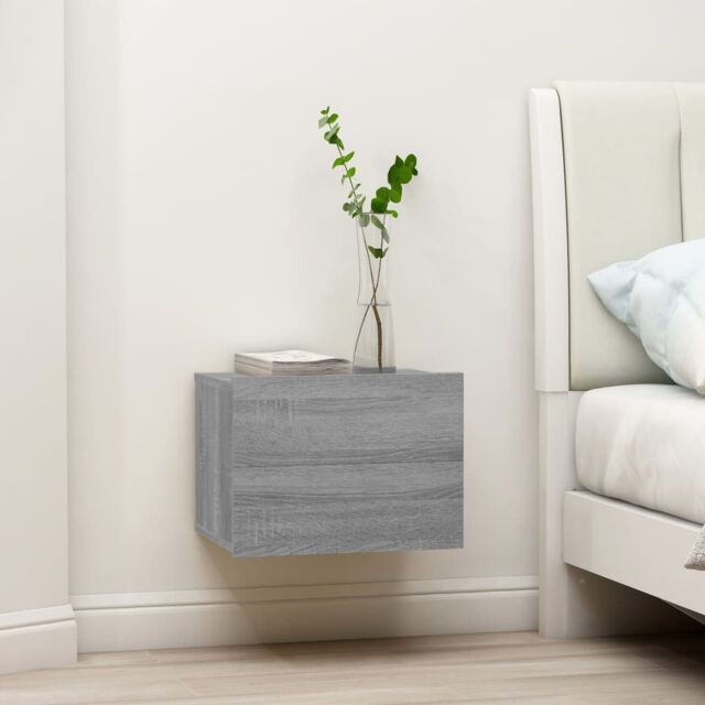 Berkfield Home Bedside Cabinets 2 pcs Grey Sonoma 40x30x30 cm Engineered Wood - Size: 40 x 30 x 30 cm - image 1