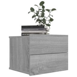 Berkfield Home Bedside Cabinets 2 pcs Grey Sonoma 40x30x30 cm Engineered Wood - Size: 40 x 30 x 30 cm - thumbnail 3
