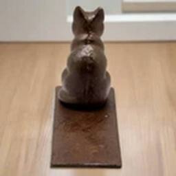 EONLION Vintage Cast Iron Cat Door Stop Heavy Duty Rustic Brown - thumbnail 3