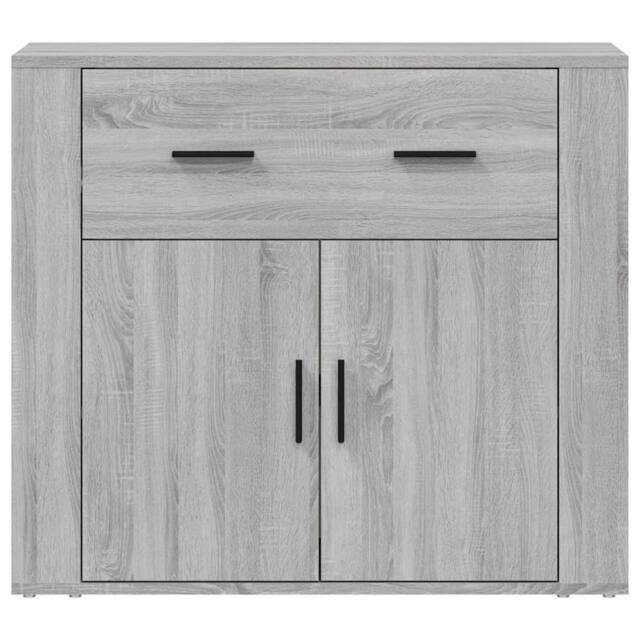 Berkfield Home Sideboard Grey Sonoma 80x33x70 cm Engineered Wood - Size: 80 x 33 x 70 cm - image 1