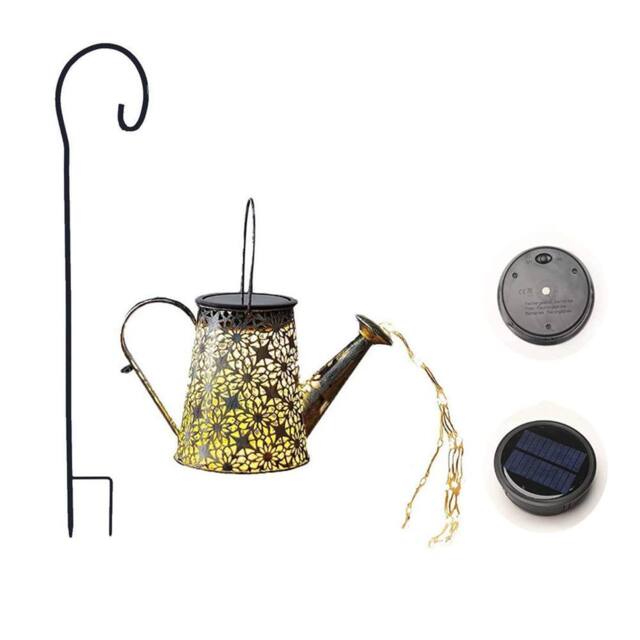Obasyhig Solar Energy Cracked Hollow-Out Kettle Light in Bronze - image 1