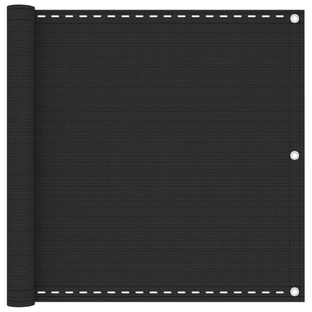 Berkfield Home Balcony Screen HDPE 90x400 cm Anthracite in Black - image 1