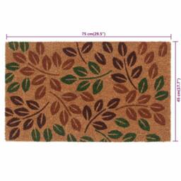 Berkfield Home Door Mat Natural 45x75 cm Tufted Coir in Brown - thumbnail 6