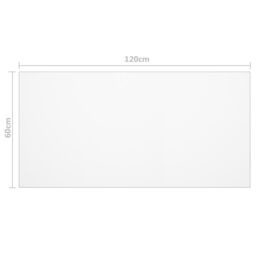 Berkfield Home Table Protector Transparent 120x60 cm 2 mm PVC - thumbnail 6