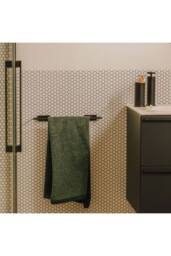Cosmic Towel Rail 40cm Screw-in or Self-adhesive Matt Black NEXT Collection - thumbnail 4