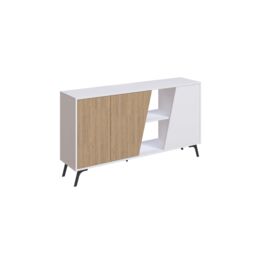 Decortie Doors Sideboard' Modern Sideboard Cabinet Storage Console in White - Size: 2 Pack - thumbnail 2