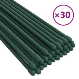 Berkfield Home Garden Plant Stakes 30 pcs Green 60 cm Steel - thumbnail 2