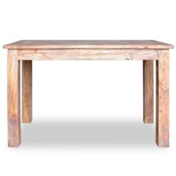 Berkfield Home Dining Table Solid Reclaimed Wood 120x60x77 cm in Brown - Size: 120 x 60 x 77 cm - thumbnail 4