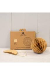 KDMD Set of 3 Caramel Round Baubles in Light Brown - thumbnail 2