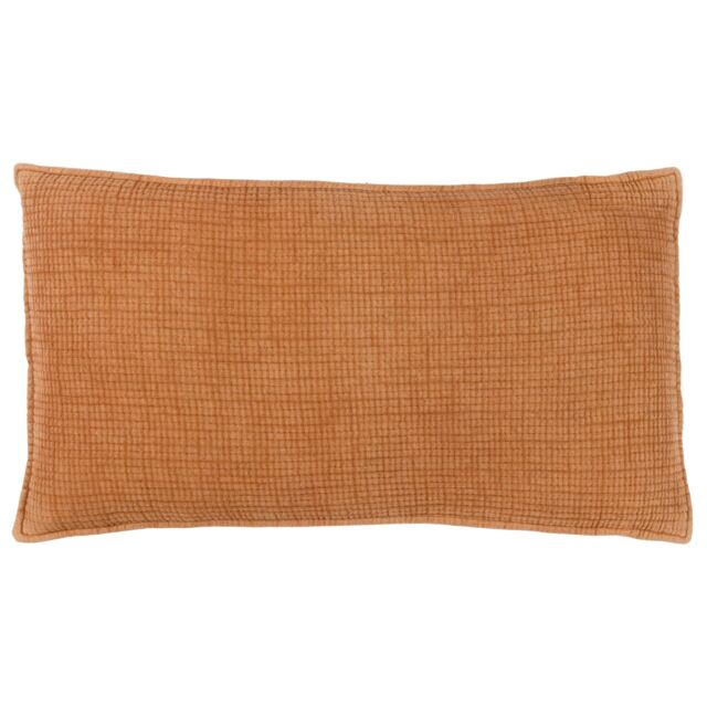 Yard Ribble 100% Cotton Acid Wash Cushion in Brown - Size: 40 cm x 60 cm - image 1