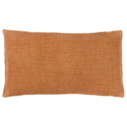 Yard Ribble 100% Cotton Acid Wash Cushion in Brown - Size: 40 cm x 60 cm - thumbnail 1