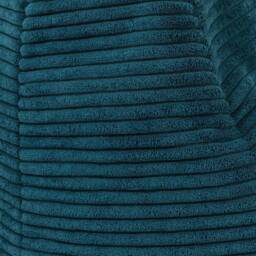 icon Milano Bean Bag Footstool Corduroy Round Pouffe in Teal - thumbnail 7