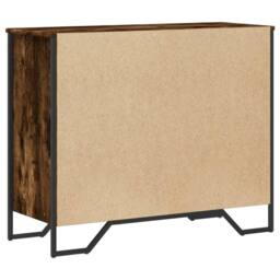 Berkfield Home Decorative Chest of Drawers Smoked Oak 91x35.5x74.5 cm Engineered wood in Brown - thumbnail 6