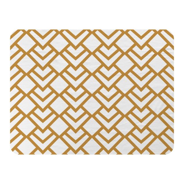 Benjamin Tate Design Geometric Scales Blanket in Natural - Size: 120 cm x 150 cm - image 1