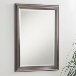 Yearn Mirrors Yearn Dark Chrome Wall Mirror 128.5x75cm in Metallics - Size: 128.5x75 cm - thumbnail 3