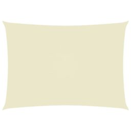Berkfield Home Sunshade Sail Oxford Fabric Rectangular 3x4.5 m Cream in Beige - thumbnail 1