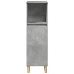 Berkfield Home Bathroom Cabinet Concrete Grey 30x30x100 cm Engineered Wood - Size: 30 x 30 x 100 cm - thumbnail 4