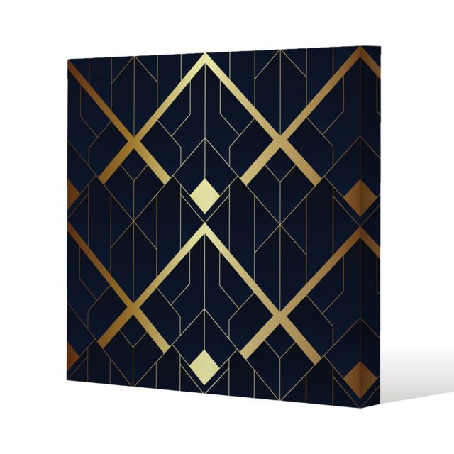 Benjamin Tate Design Luxury gold art deco (Canvas Print) / 101 x 101 x 4cm in Natural - Size: 101 x 101 x 4 cm - image 1
