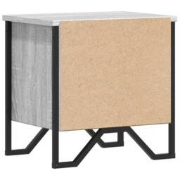 Berkfield Home Bedside Cabinet Grey Sonoma 2 pcs 40x30x40 cm Engineered Wood - Size: 40 x 30 x 40 cm - thumbnail 7