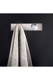 Cosmic Towel hook Robe hook Coat hook up to 5kg Chrome Architect Collection in Grey - thumbnail 3
