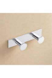 Cosmic Towel hook Robe hook Coat hook up to 5kg Chrome Architect Collection in Grey - thumbnail 2