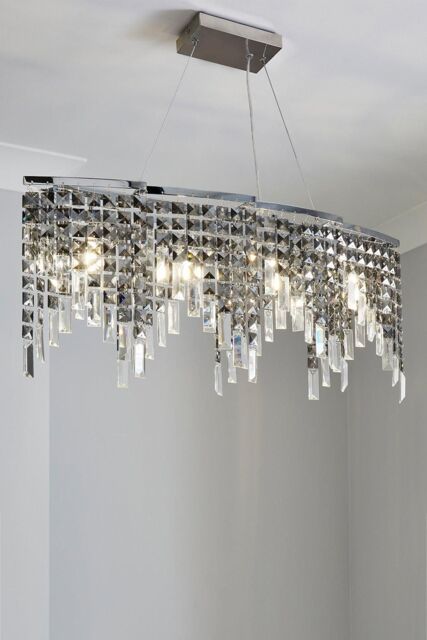 BHS Lighting Esme Diner Pendant Ceiling Light in Silver - image 1