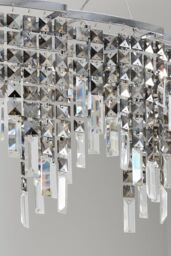 BHS Lighting Esme Diner Pendant Ceiling Light in Silver - thumbnail 3