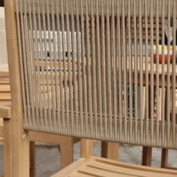 Royalcraft Roma 4 Seat Rope Bar Set with High Chairs in Beige - thumbnail 4