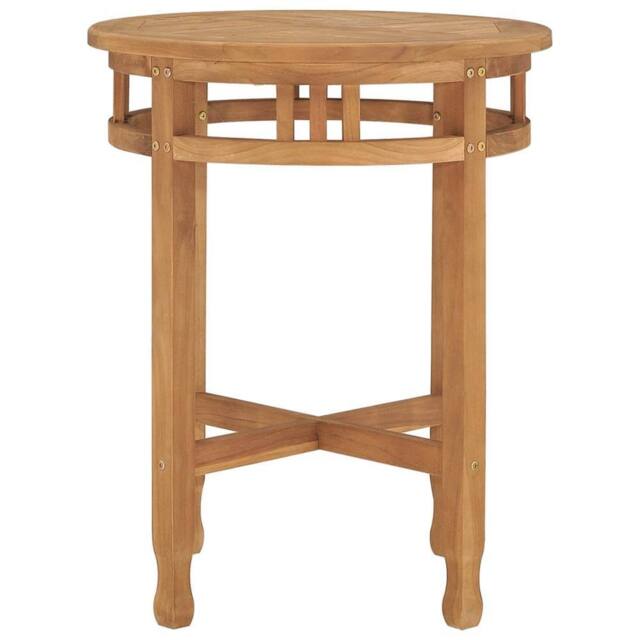 Berkfield Home Durable Bistro Table Ã˜60x60 cm Solid Teak Wood in Brown - Size: 60x60 cm - image 1
