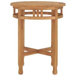 Berkfield Home Durable Bistro Table Ã˜60x60 cm Solid Teak Wood in Brown - Size: 60x60 cm - thumbnail 1