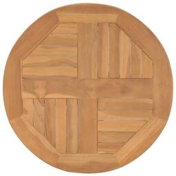 Berkfield Home Durable Bistro Table Ã˜60x60 cm Solid Teak Wood in Brown - Size: 60x60 cm - thumbnail 4