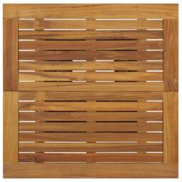 Berkfield Home Bar Table Black 80x80x110 cm Poly Rattan & Solid Acacia Wood - Size: 80 x 80 x 110 cm - thumbnail 4